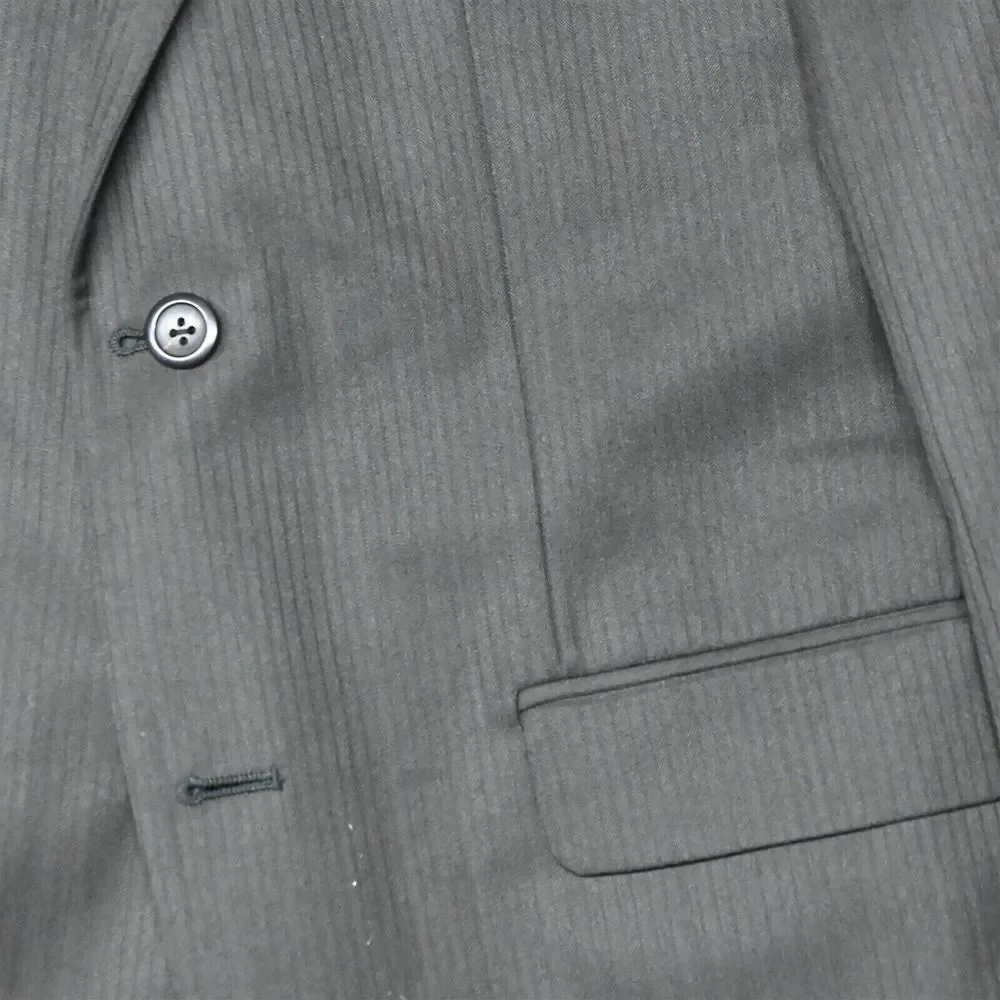 Geoffrey Beene 38R Brown Stripe Mens‎ Blazer Sport Coat Suit Jacket